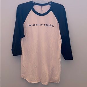 Graphic baseball tee